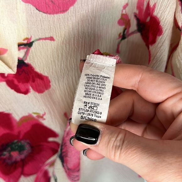 Le Lis Floral Blouse Size Small - Picture 5 of 6